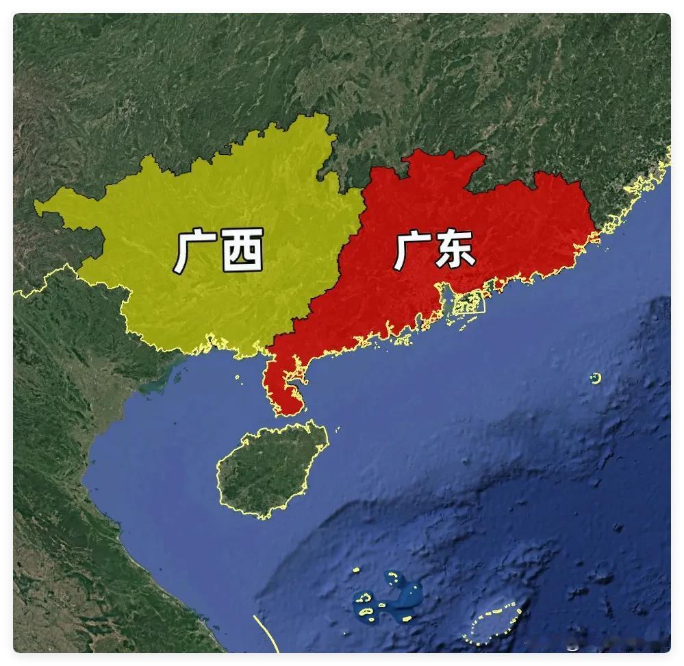 广西和广东有多统一。你有没有想过，为什么中国版图上有且仅有这两个省份，名字里