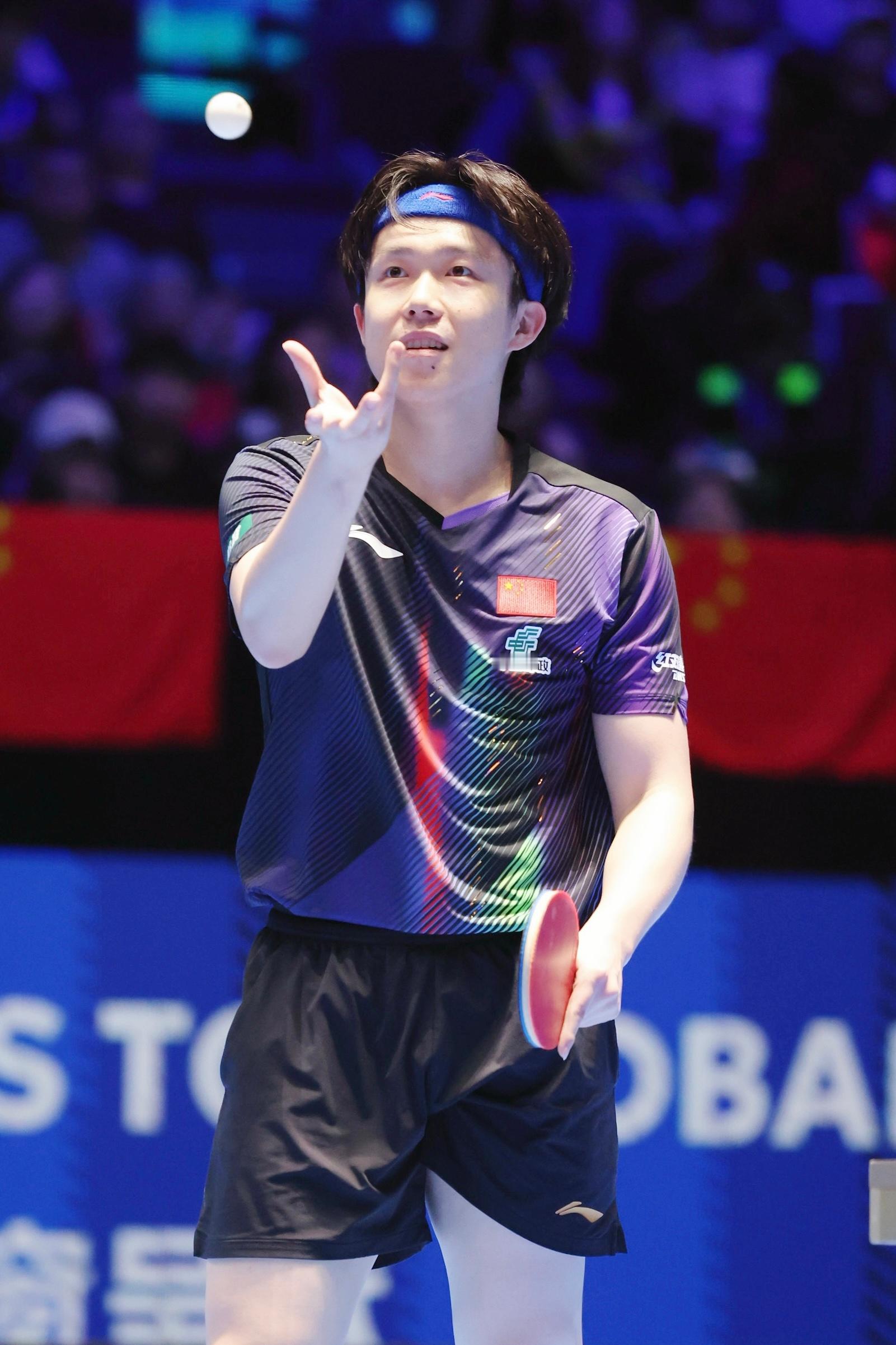 王楚钦小甜豆待会比赛加油