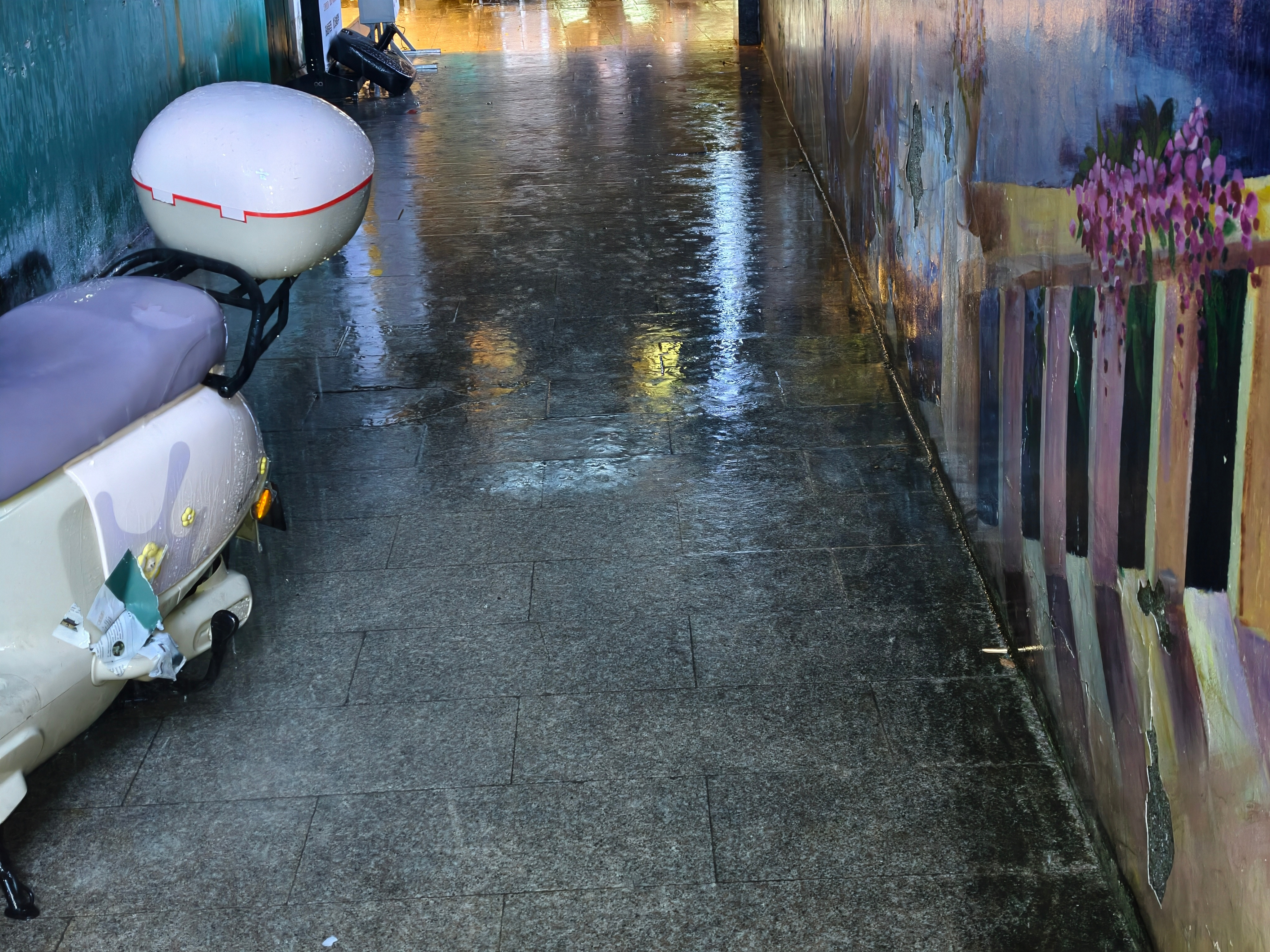 这是什么天气！本来计划在苏州逛一逛，结果遇上大雨不停。遇水则发，那就祝大家都发财