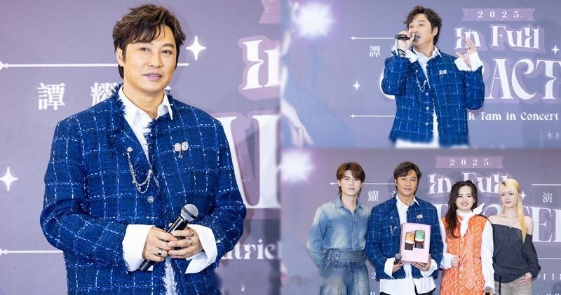 明报：谭耀文入行37年首次举行个唱群星拍片力撑感动眼湿湿《声秀》导师谭耀文（