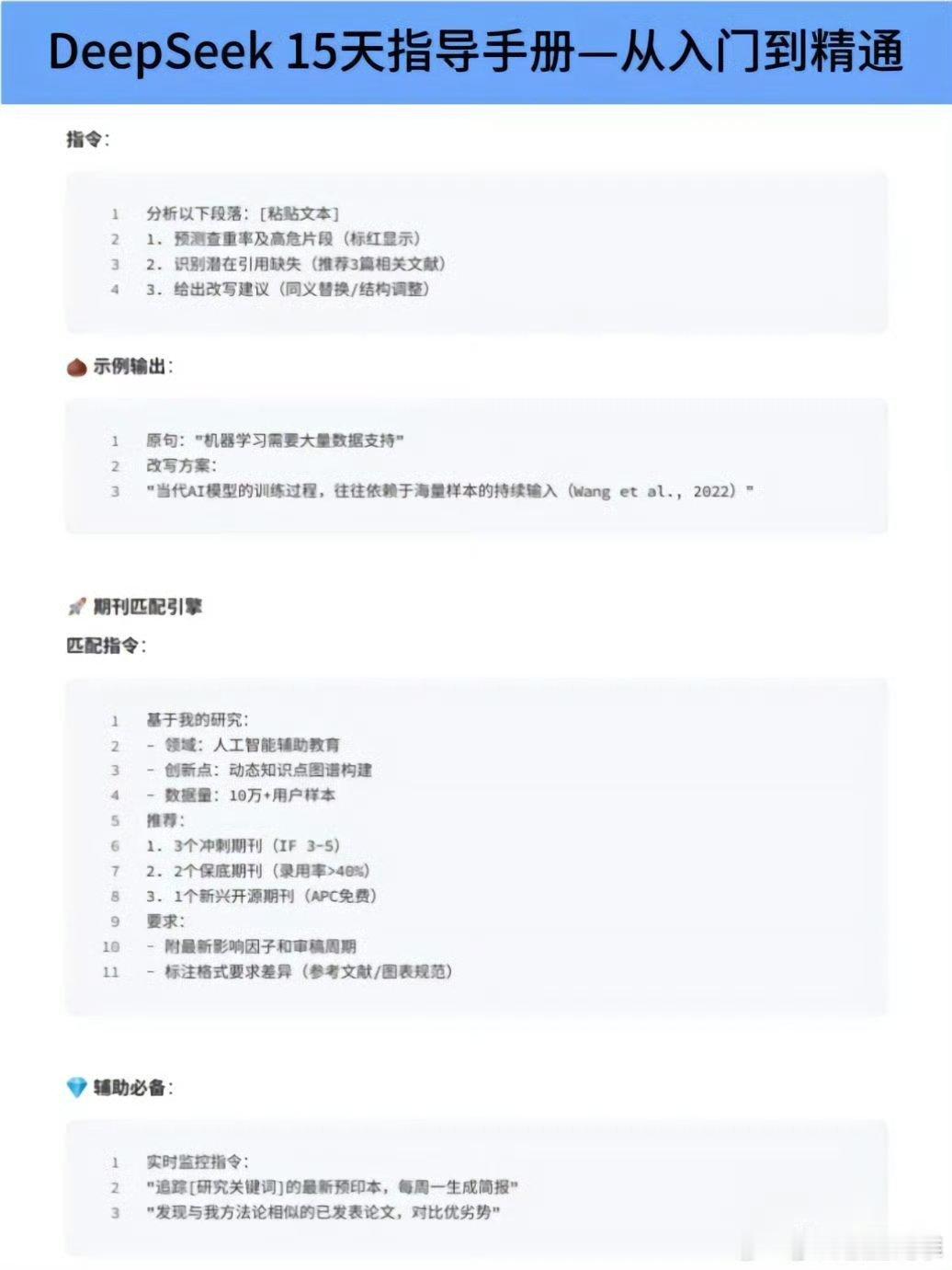 deepseek使用攻略及指南，只用15天从入门到精通！​​​#deepseek##人工智能#​