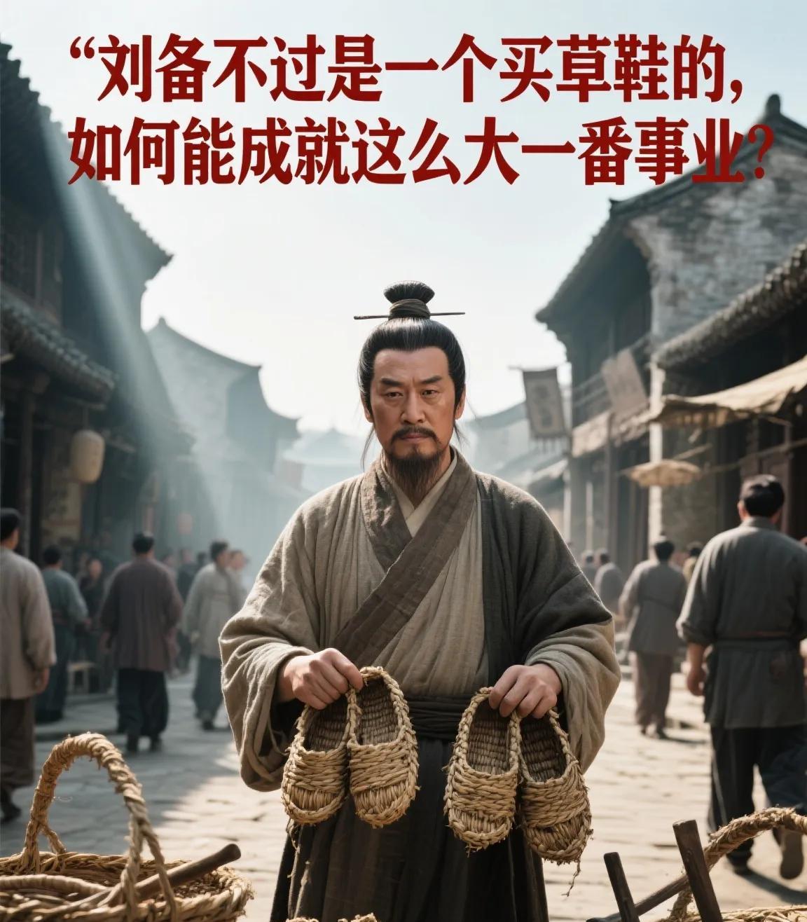 刘备不过是一个买草鞋的，如何能成就这么大一番事业？33岁还在街边卖草鞋46岁