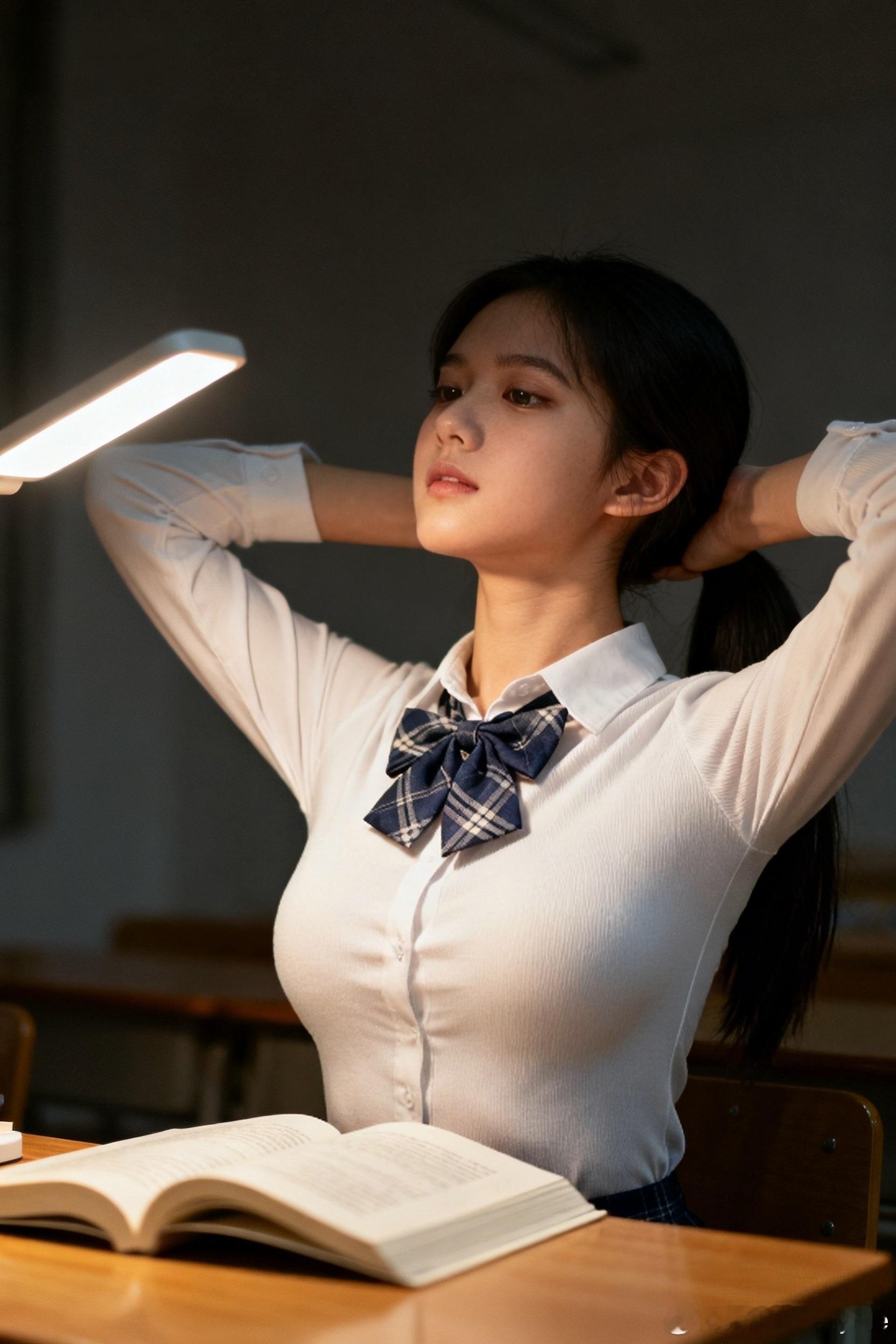 认真学习的时候，专注的神情最美聂小仙是个认真学习的好孩子行摄漫记聂小仙​​​