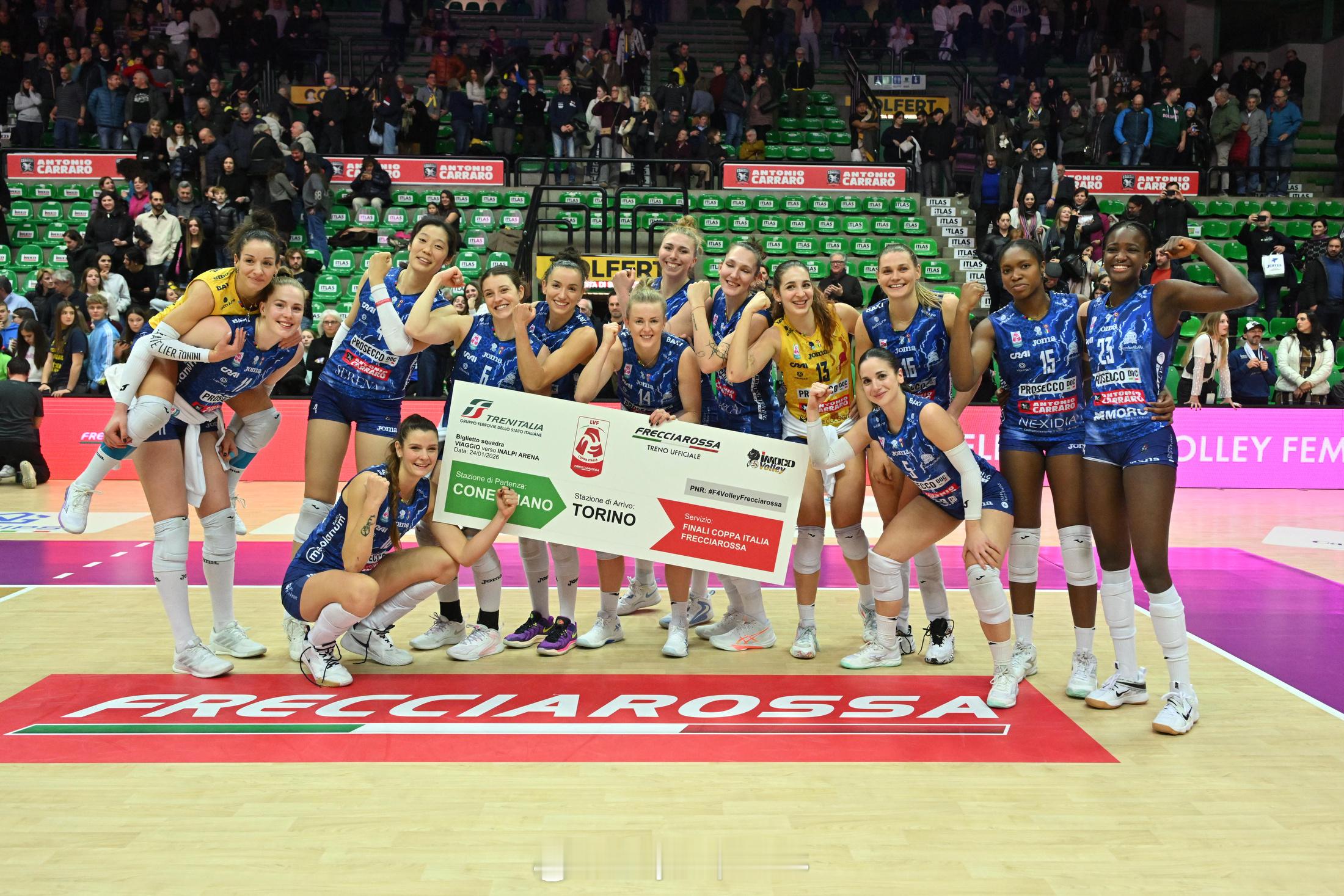 【女排意大利杯科内3-1贝尔加莫进四强MVP哈克28分朱婷2局5分】中国排球留