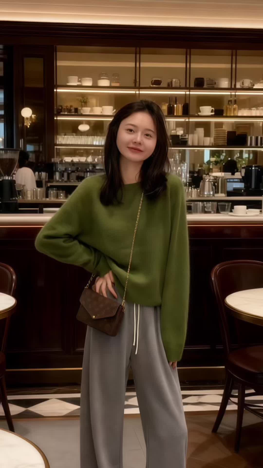 今日穿搭 高级感穿搭极简穿搭 慵懒风穿搭 韩系穿搭