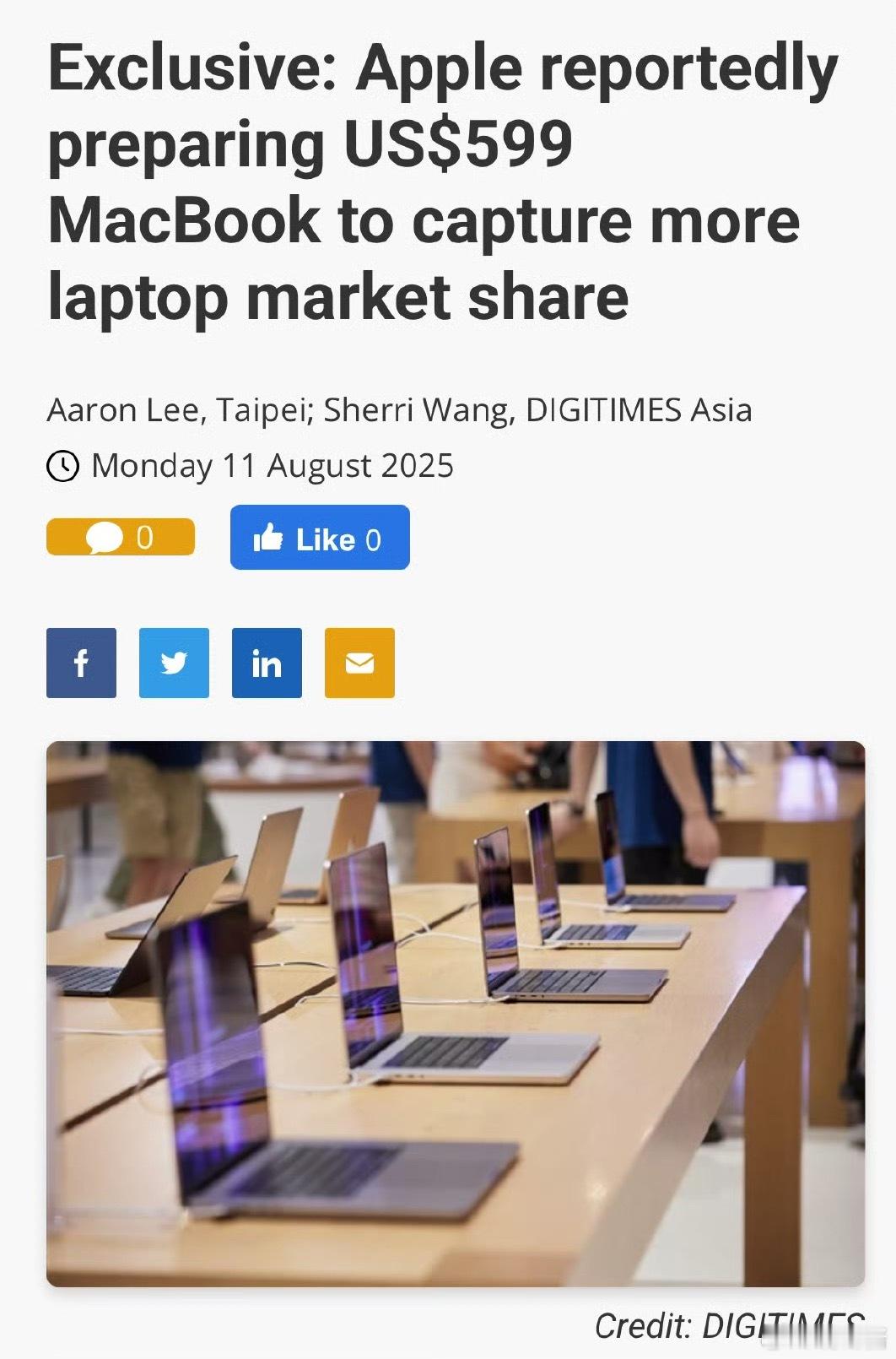 阉割版Macbook来了…A18Pro手机芯片+12.9寸屏幕5000