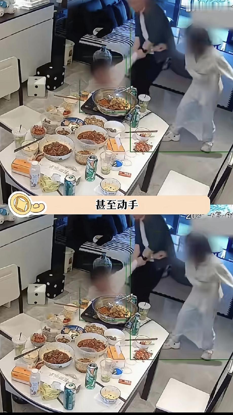 妻子穿吊带被丈夫“敞门展览”：喊6遍关门无人理，后续失控妻子举起了菜刀。浙江