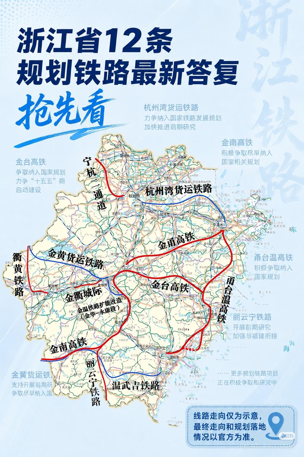 浙江这12条铁路规划里，甬广高铁作为国家沿海大干线，居然卡在甬台段，真让人摸不着
