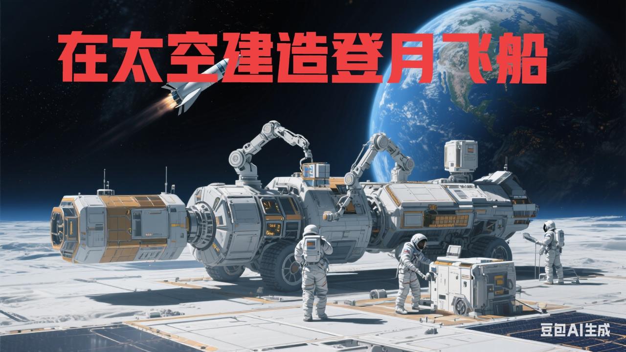 如果把登月载具模块化，小型化，分批发射到太空，在太空里组装完成，是不是比直接从地