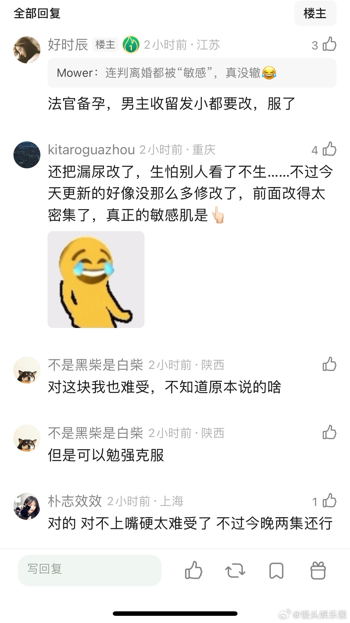 家事法庭看着难受，一大半嘴型台词都对不上……有必要改成这样吗？