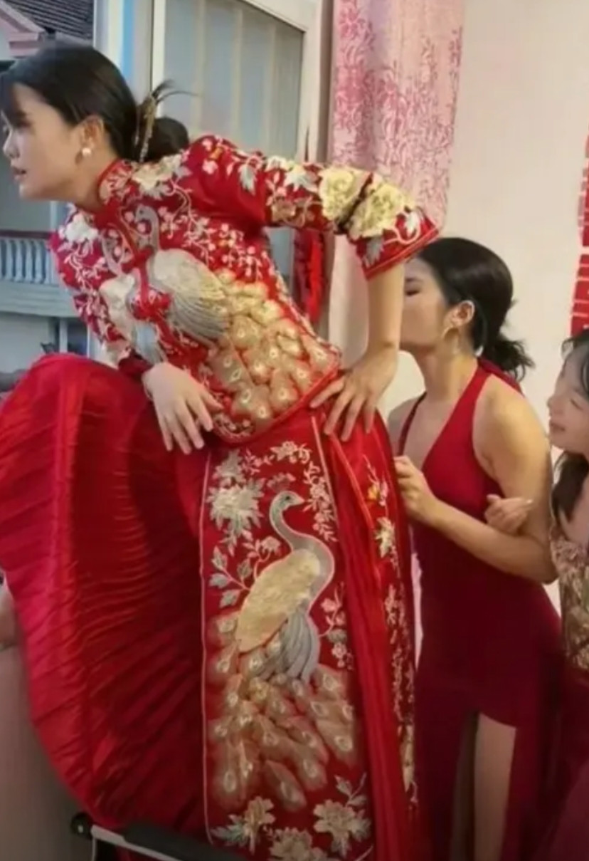 急不可耐的新娘，第一次结婚非常焦虑。