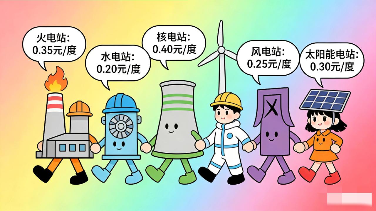 没想到最便宜的是它！各类发电成本大比拼🔥2026中国主流电源度电成本对