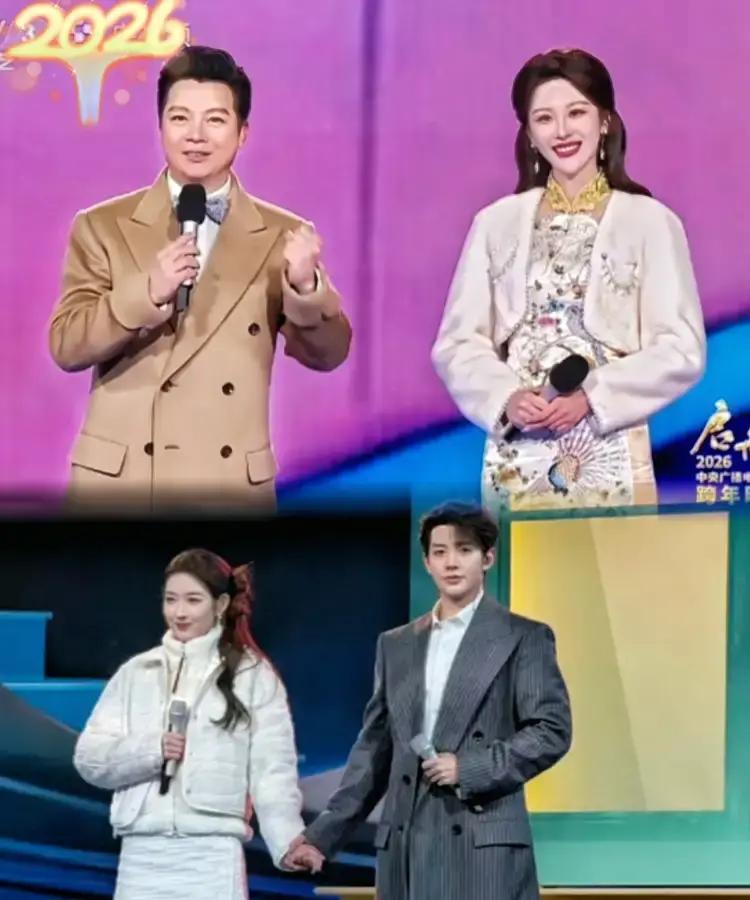 零下十度穿礼服，谁受得了？央视今年终于松口：主持人可以裹羽绒服跨年。去年孙