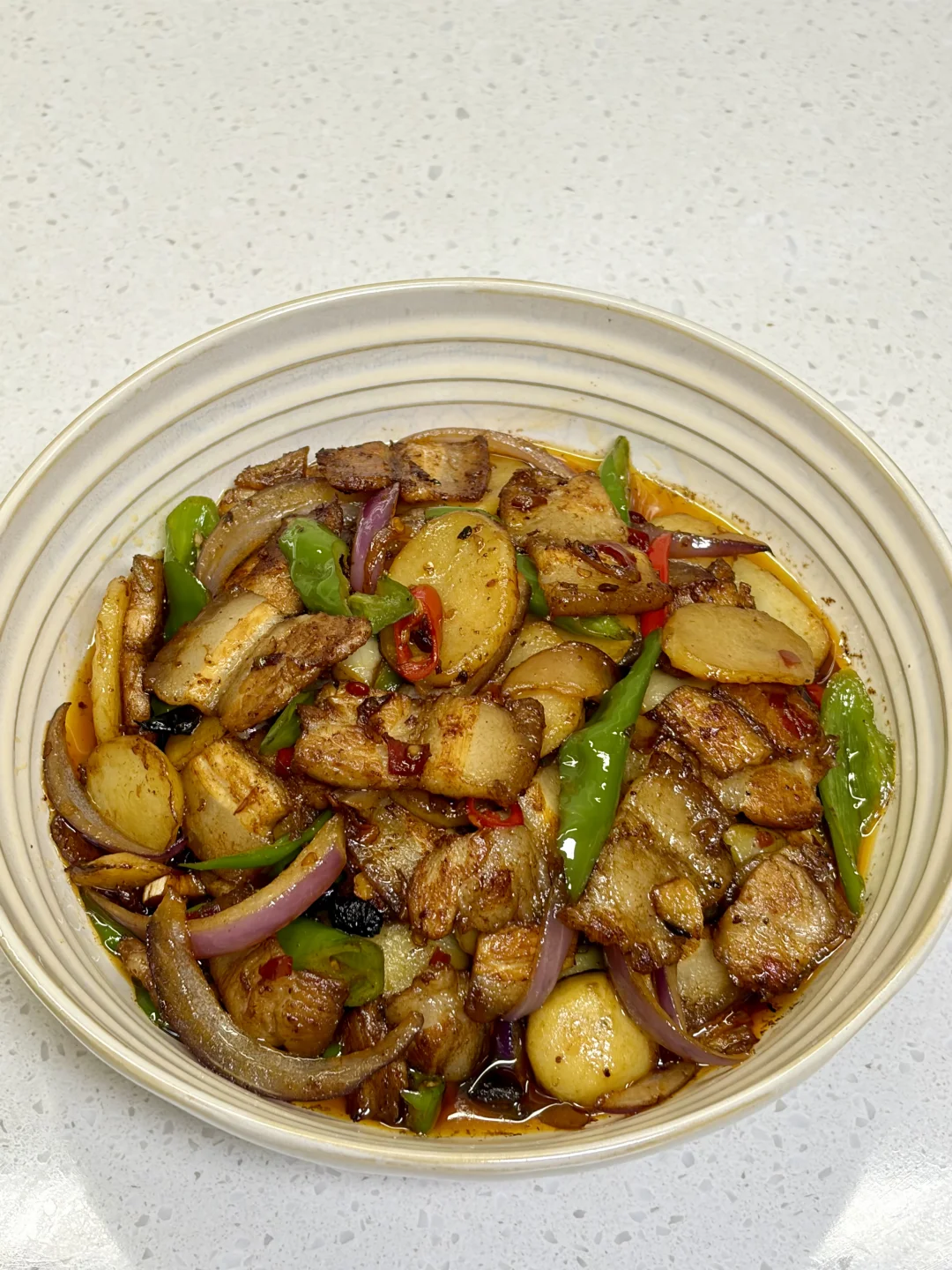巨巨巨下饭的五花肉炒土豆片，附详细做法～