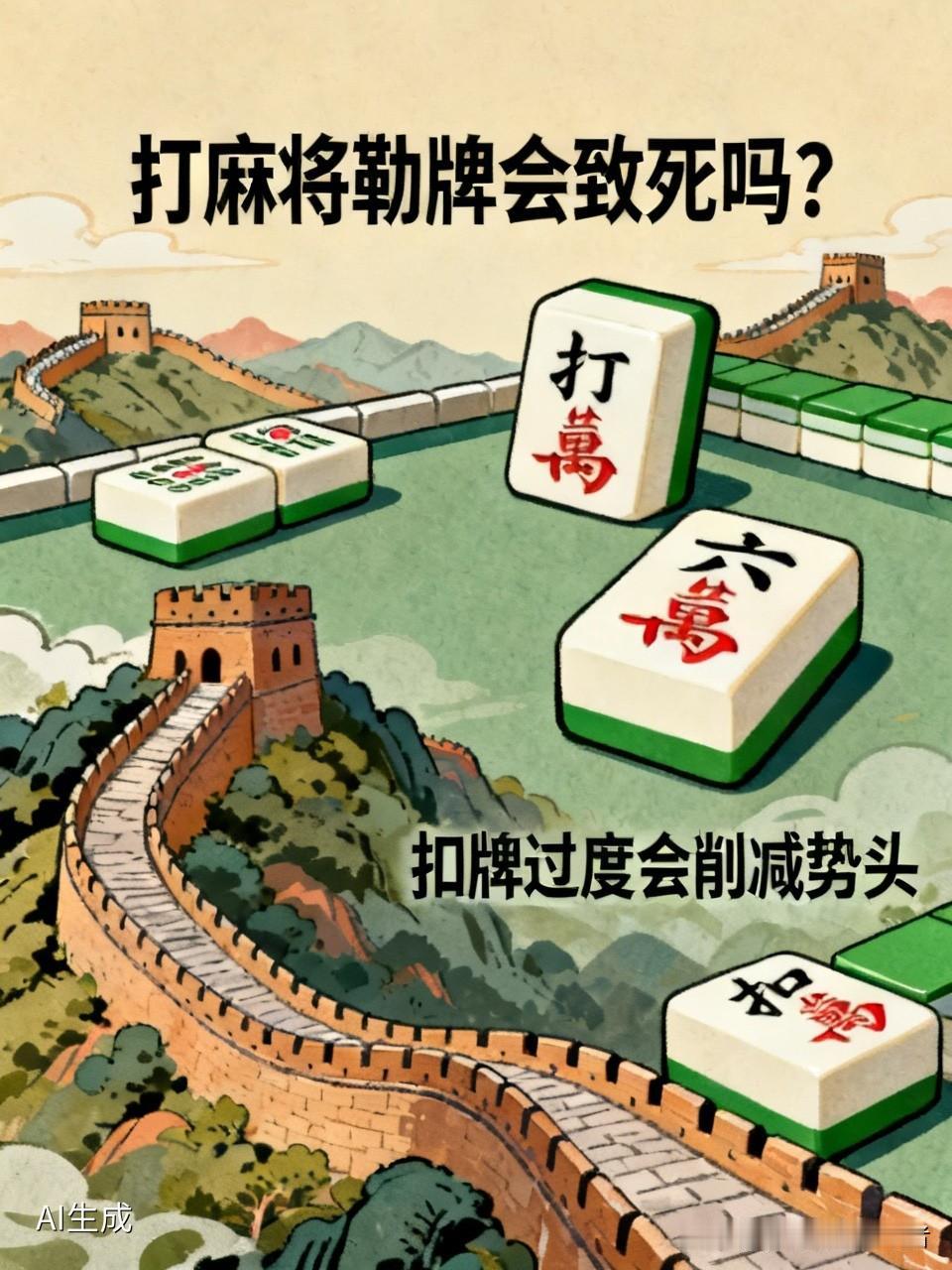 打麻将勒牌真的会把自己给勒死吗？之前我是对这个说法持保留意见的，直到我看到一