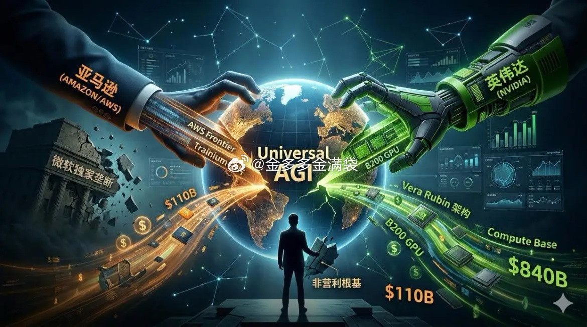 1100亿美元，全宇宙超级无敌融资！奥特曼同志是昨天全球最开心的，亚马逊500亿