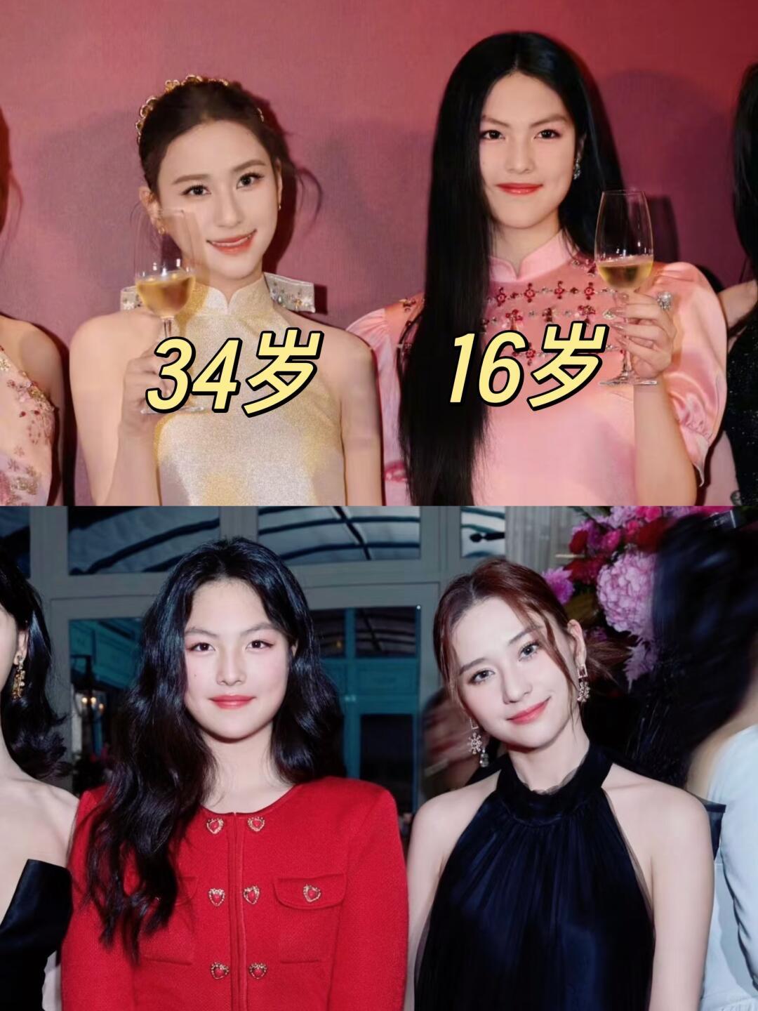 小小年纪的王诗龄，与豪门何超莲相邻而坐共进晚餐，这是两位真公主。有人拼爹，有人