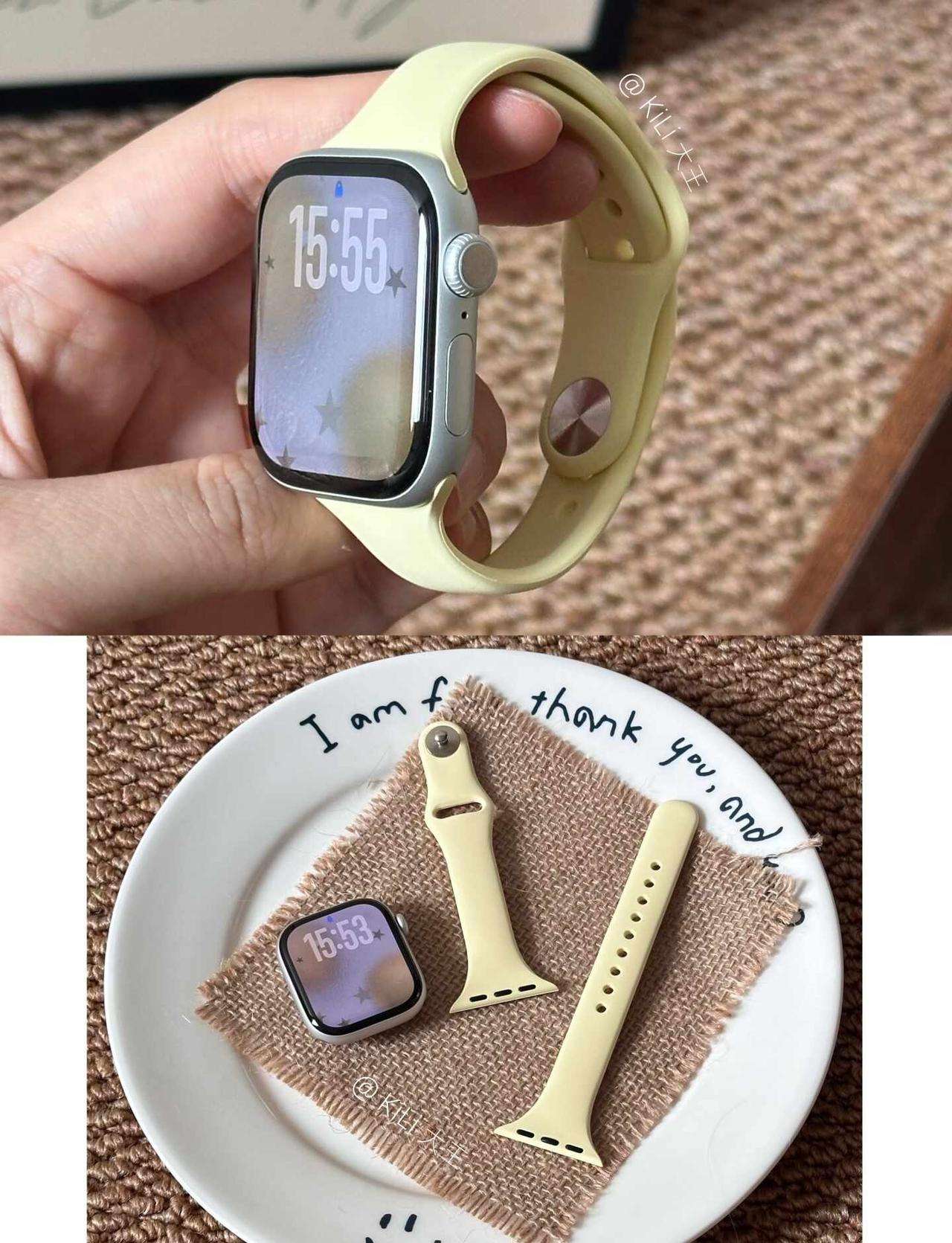 终于换到适合的表带了！iwatch表带分享表带星光色手表女推荐表带分享