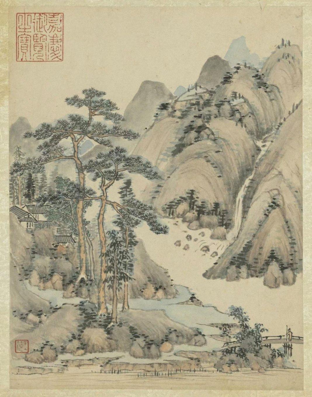 【明清易代之际的纸上山林：王节《供养烟云图册》】明末清初，江山更迭，许多文人志