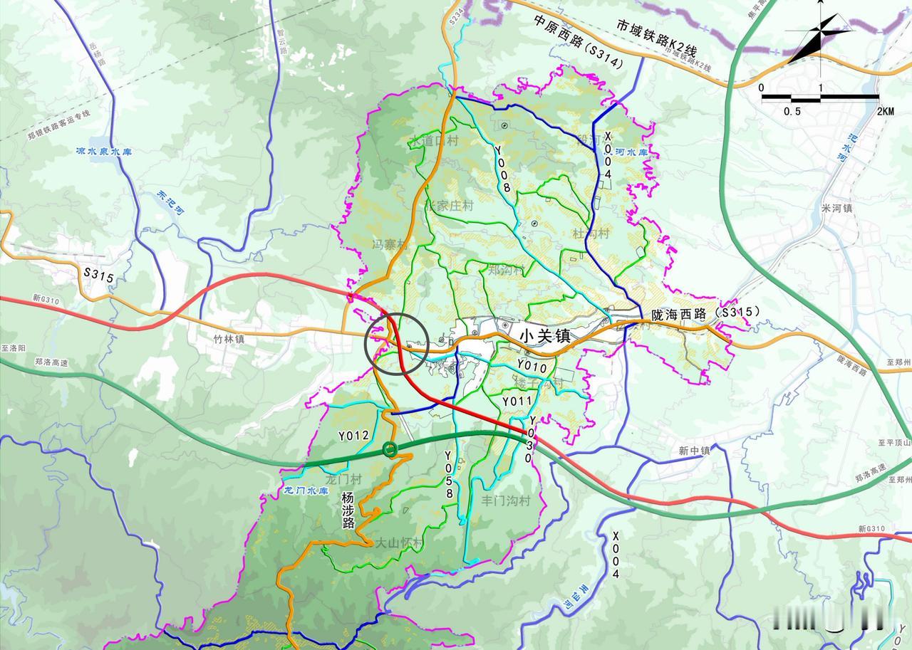 郑州新陇海西路与新G310交汇点在这里！依据最新国土空间总体规划，新陇海西路与