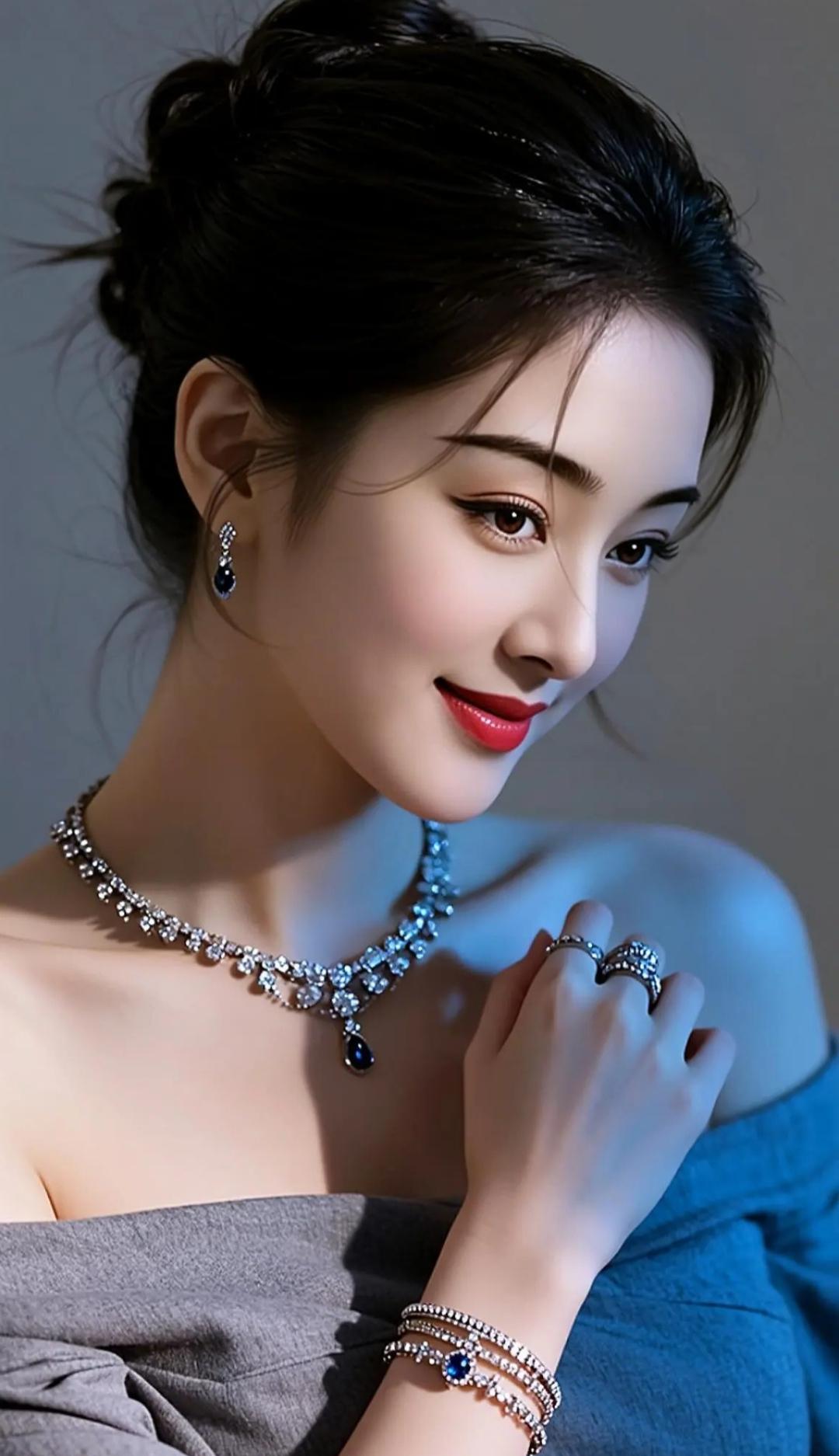 优雅珠宝搭配，尽显女性魅力！高清美女优雅美图分享