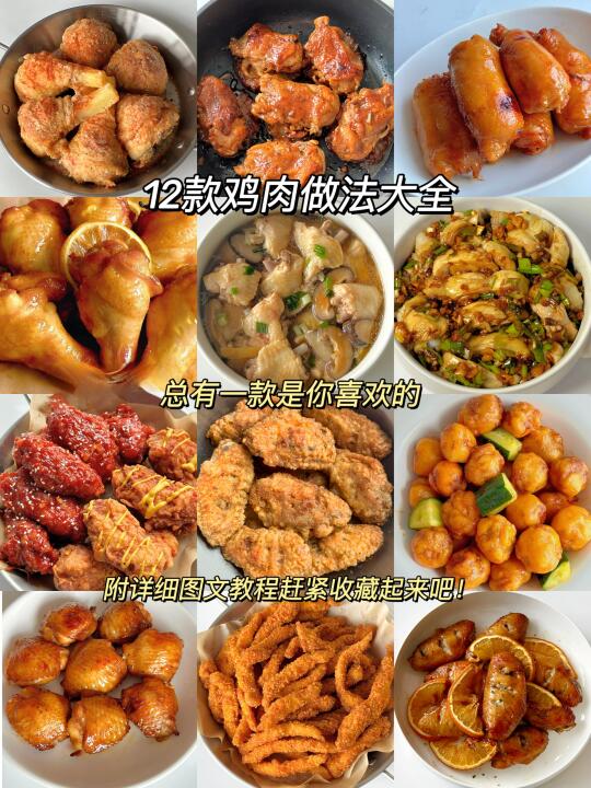 12款鸡肉做法大全❗️附详细图文教程