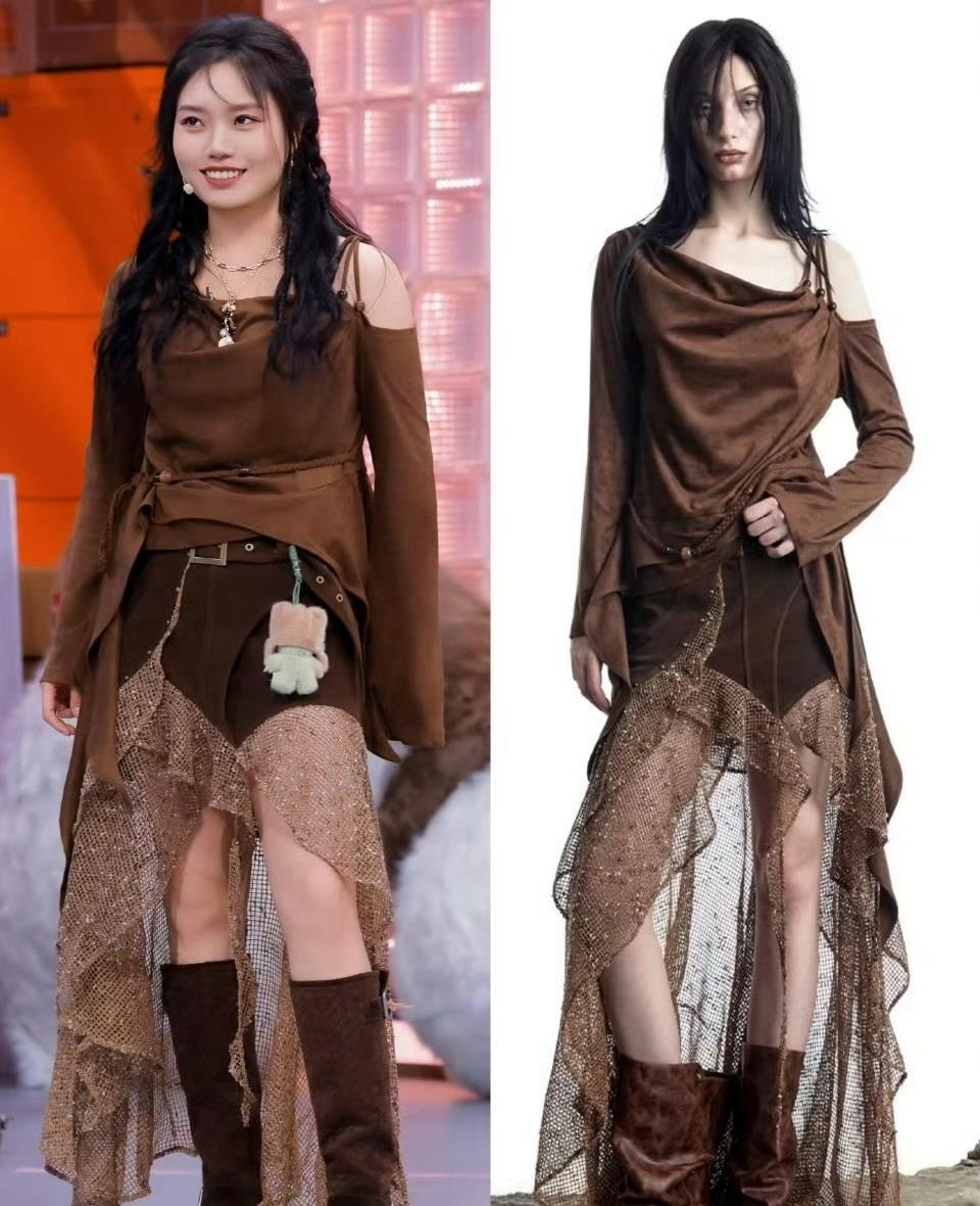 李雪琴《你好星期六》新造型，跟模特搭的一身瘦下来确实穿啥啥好看！