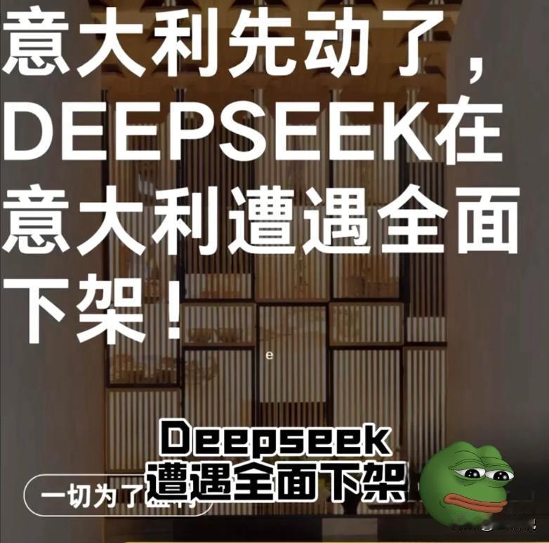 DeepSeek爆火后，最尴尬的不是美国，而是意大利！原以为能先下手为强，结果却