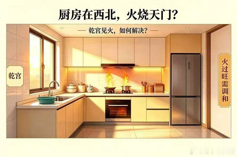 ㊙️什么叫"火烧天门"？很多人装修时没注意方位，等住进去才发现——厨房偏偏落在了