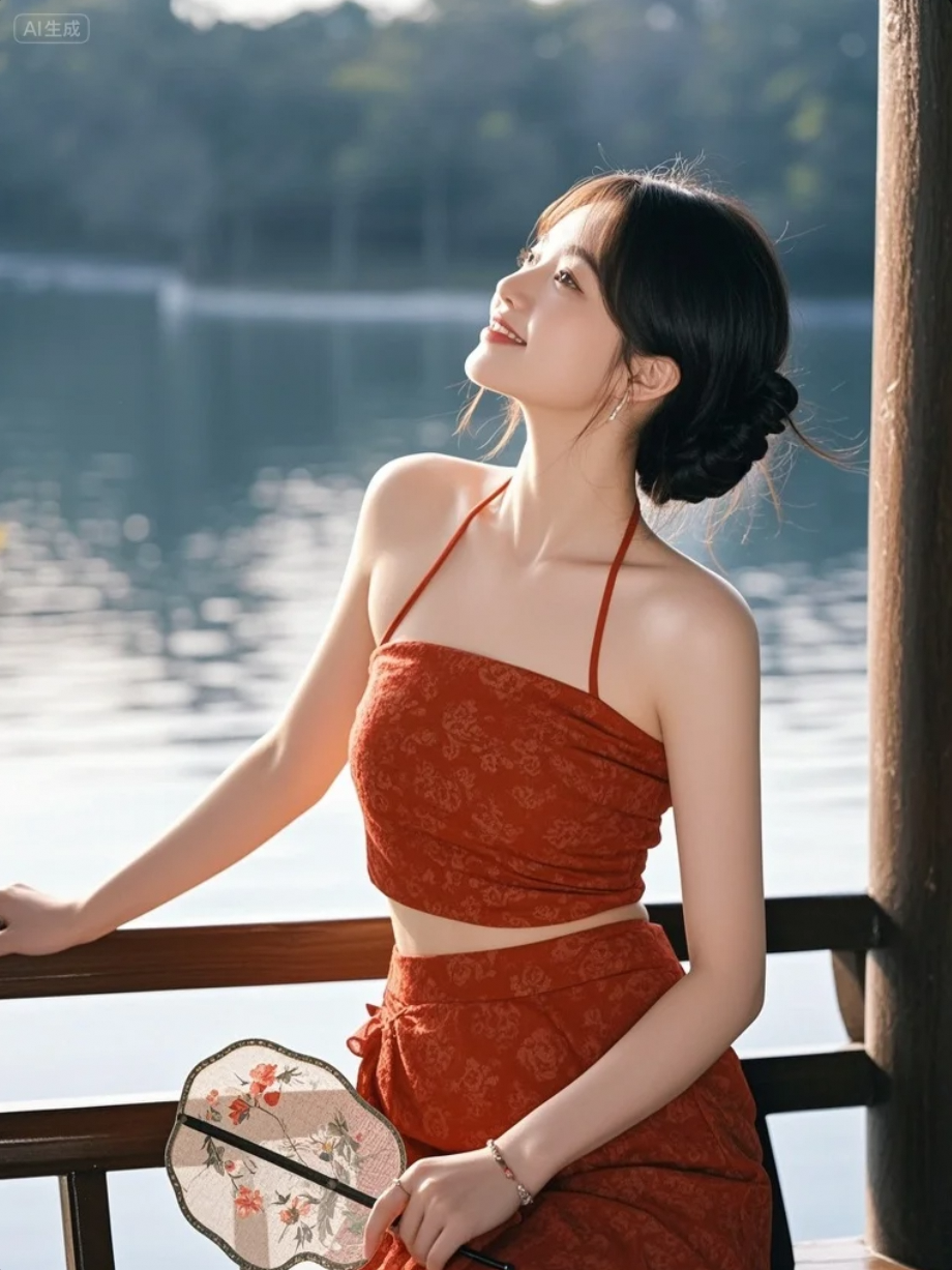她的背影，是风景，也是心事