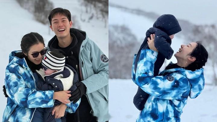 星岛：麦明诗34岁生日玩雪晒全家甜蜜照爱儿黑超Look萌爆曝光去年3月与机师盛