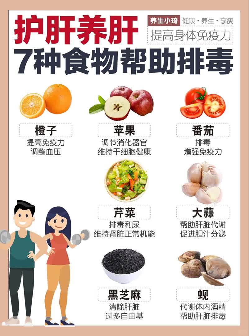 7种食物养肝护肝｜帮助排毒养出好身体