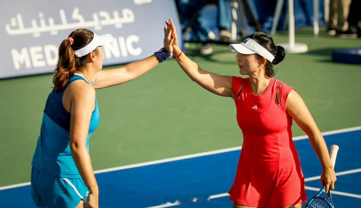 奥克兰WTA250双打1/4决赛徐一璠🇨🇳/杨钊煊🇨🇳以6-4/1-6/