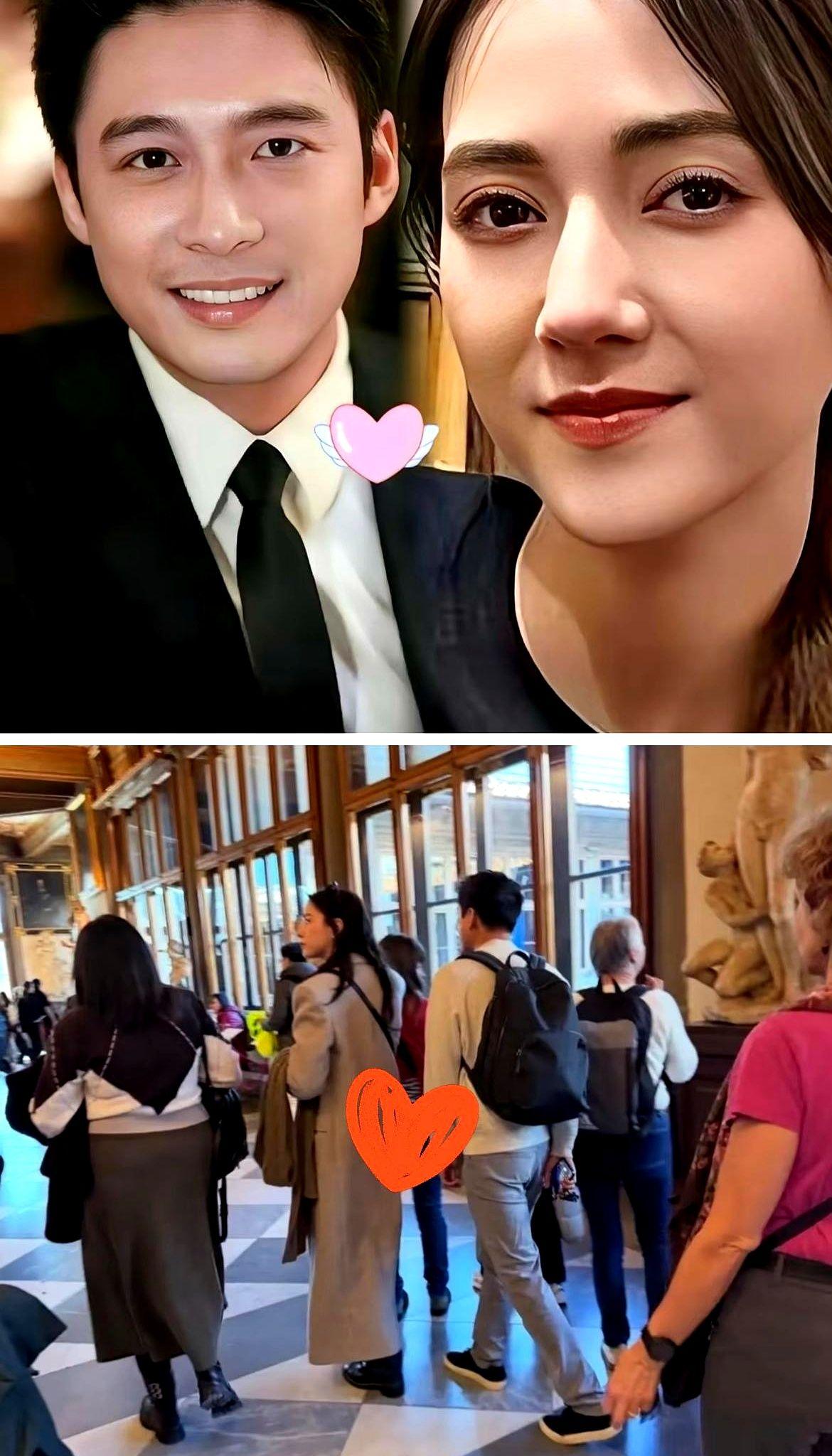 佛罗伦萨街头的手机镜头给这段暧昧加了把火，据博主@意面不加糖2月14日的图文，