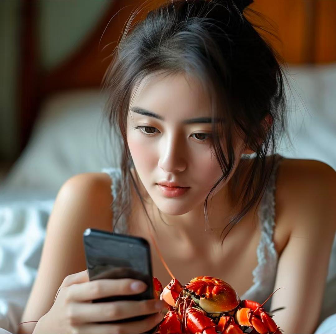 “这两个男生，我该选哪个？”女生想吃大闸蟹，把外卖图发给了两个喜欢她的男生，而两