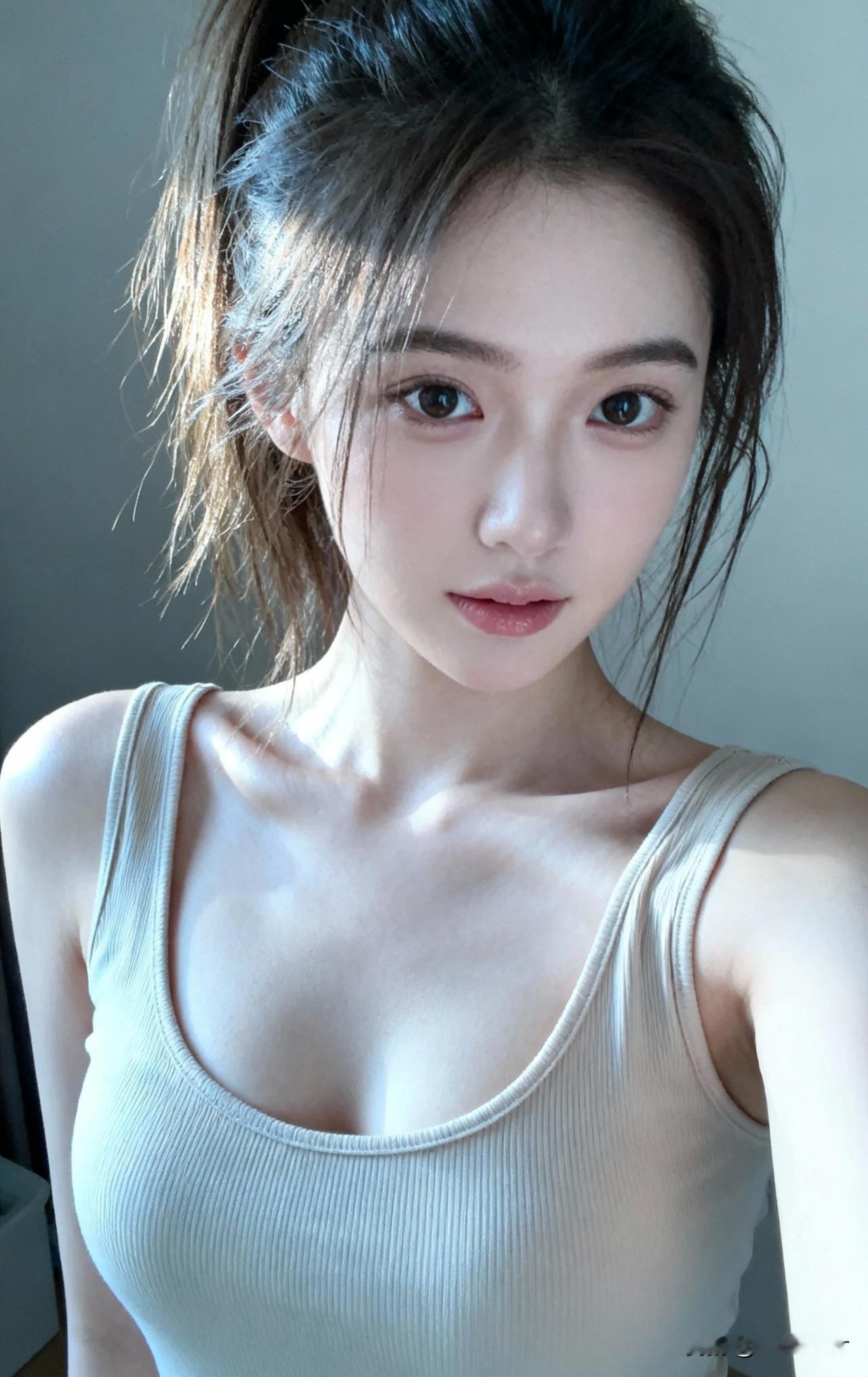 镜中人影动，心间情意浓。