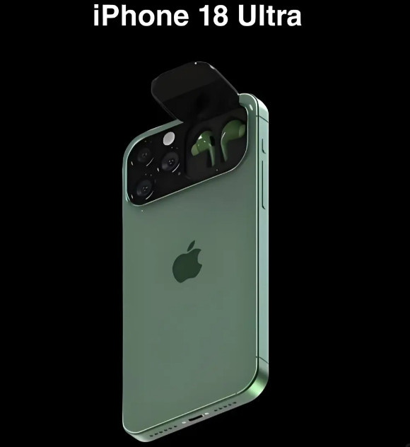 不知道谁做的iPhone18渲染图，两眼一睁就开始幻想，瞎做啊[捂脸哭]​​​