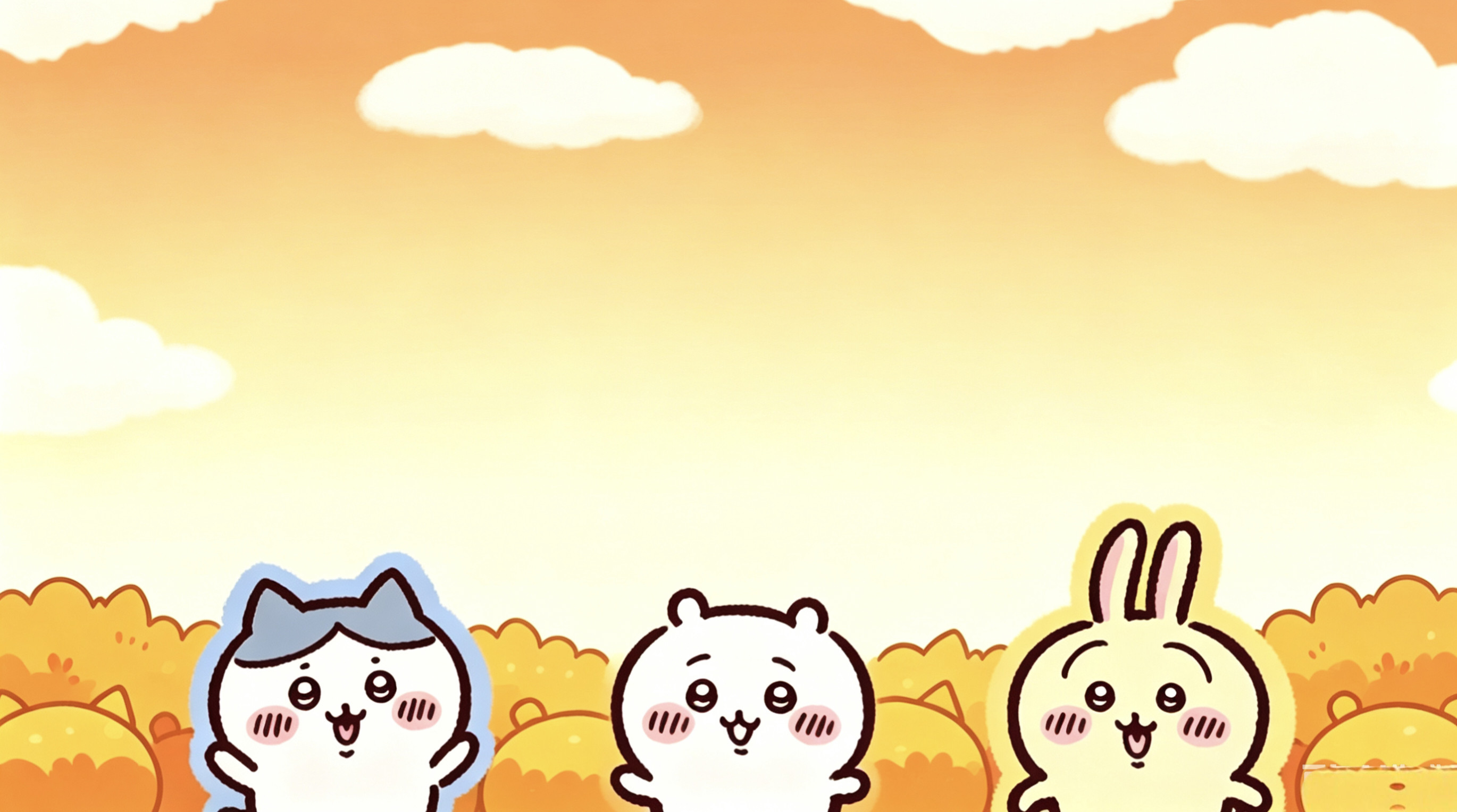 吉伊卡哇灵感共创夏日企画吉伊卡哇三小只平板壁纸春夏秋冬系列图片由ai生成