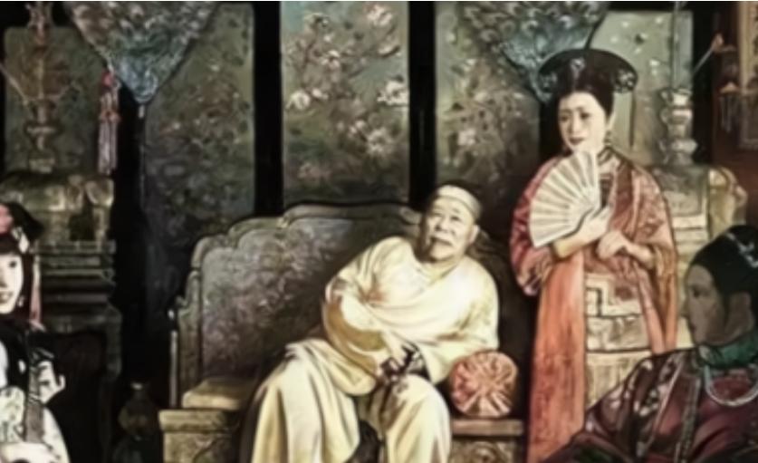 1798年，88岁的乾隆娶了13岁的晋妃。乾隆共有45位妃嫔，晋妃是最后一个。洞