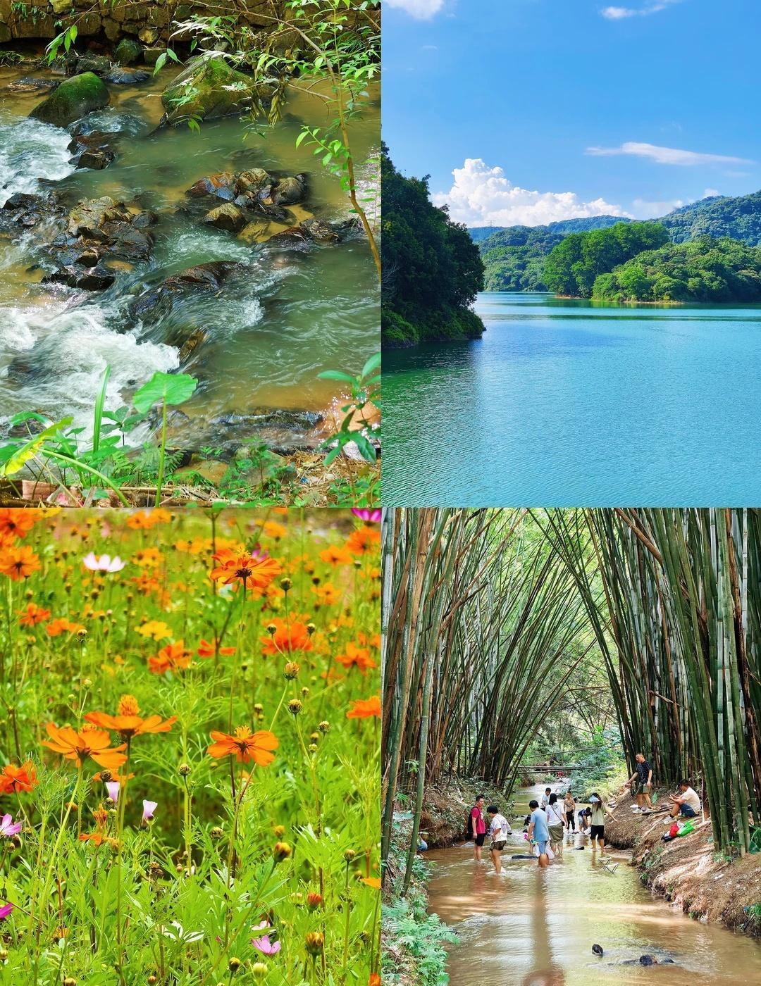 不用走远！在广州地铁可到，徒步玩水。交通：地铁21号线长平站C3出口，转569