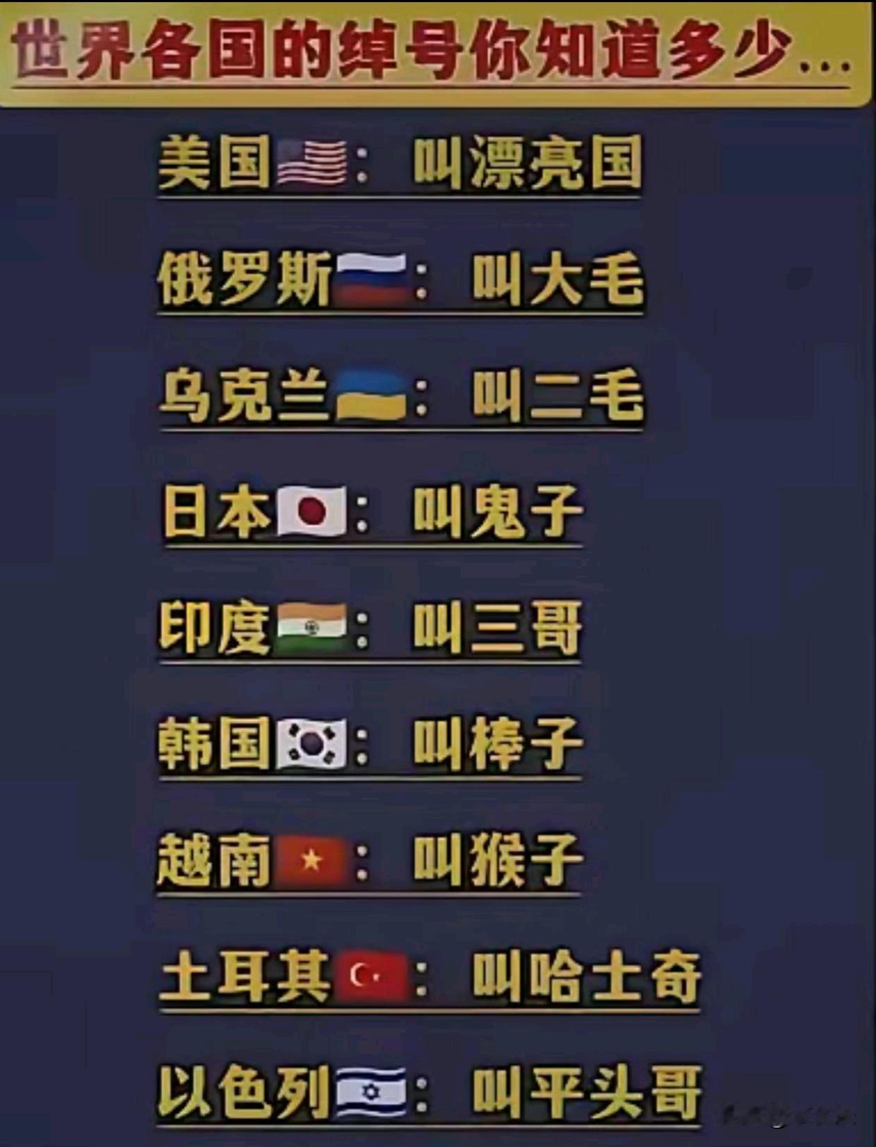 原来他们也有别称