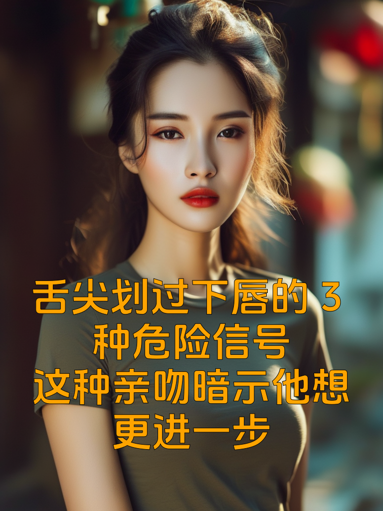 舌尖划过下唇的3种危险信号：这种亲吻暗示他想更进一步