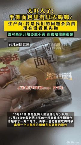 惊！百草味手撕面包里惊现大蟑螂，消费者维权遇冷谁之过？你敢信吗？刚收到的网