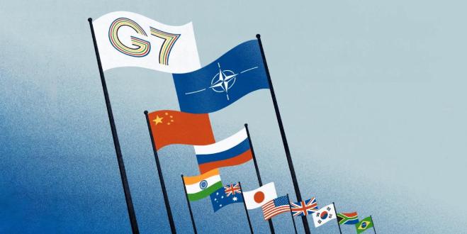 6月15日，一年一度的G7峰会即将在法国召开。然而在开幕前夕，一幕极具讽刺意味的