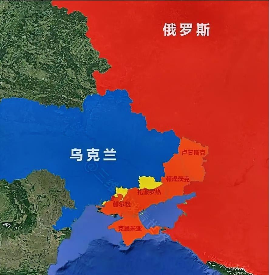 以后的乌克兰，可能就是这样子了。乌克兰的领土，大概又要减少好几大块了，卢甘斯