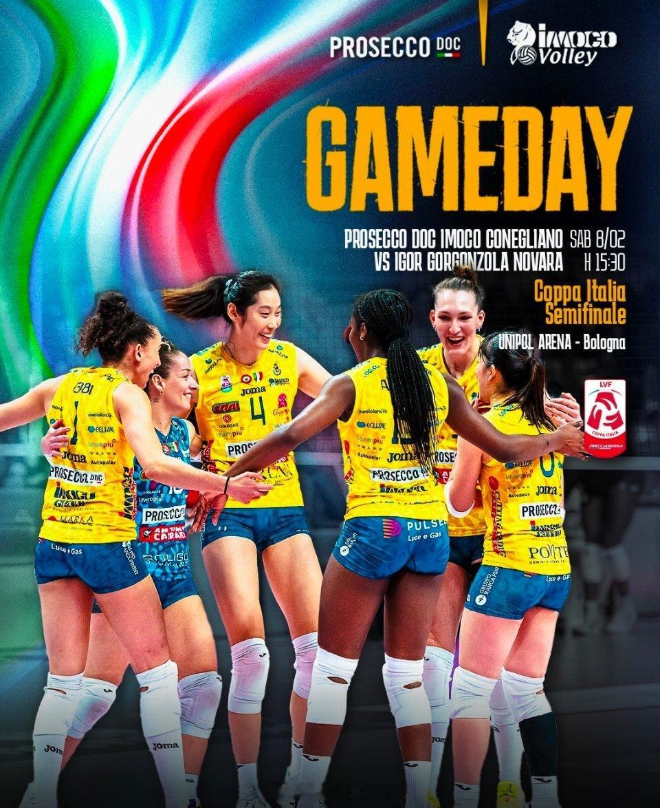 朱婷GameDay⚔️科内利亚诺🆚诺瓦拉⏰北京时间2月8日(周六)