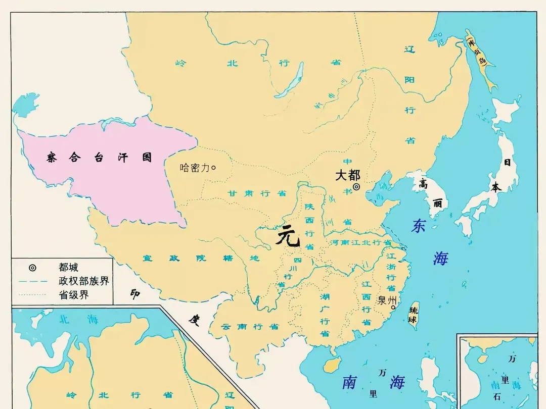 元朝历史其实挺简单的，只要了解忽必烈和元顺帝就行了。从忽必烈定国号大元开始算，到