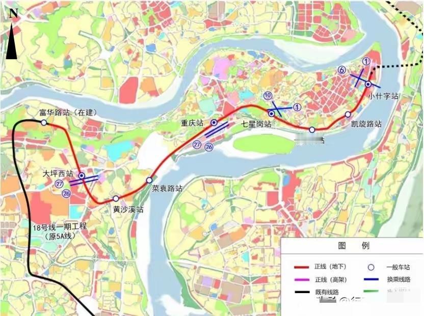重庆，如果10号线能跟18号线在李家沱接通那真是最好的结果了