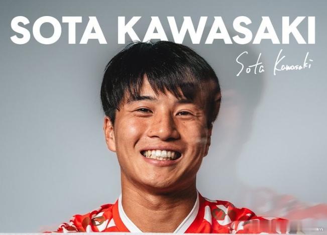 官方：日本中场川崎飒太租借加盟美因茨，含买断条款北京时间7月9日，美因茨官方宣布