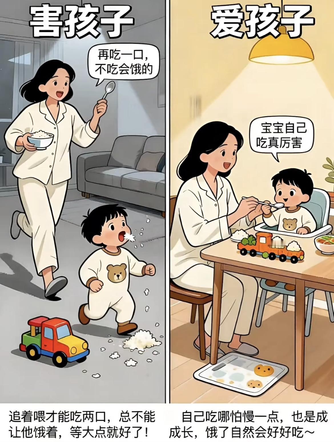 “😮很多时候，我们以为的“爱”，其实悄悄变成了对孩子的“害”…比如怕孩